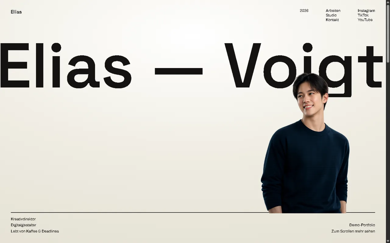 Beispiel: Elias Voigt, Kreativdirektor