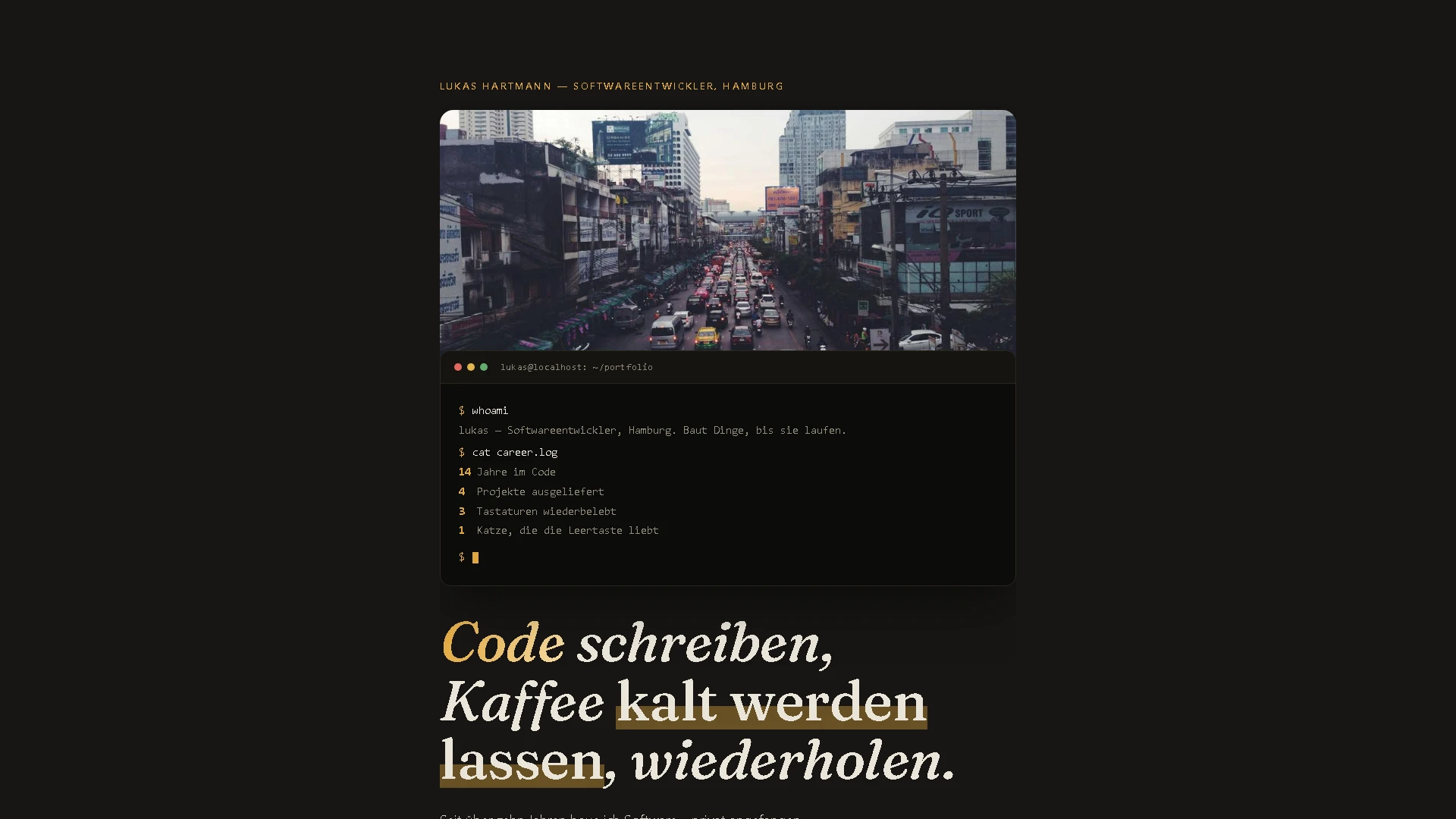 Beispiel: Lukas Hartmann, Entwickler
